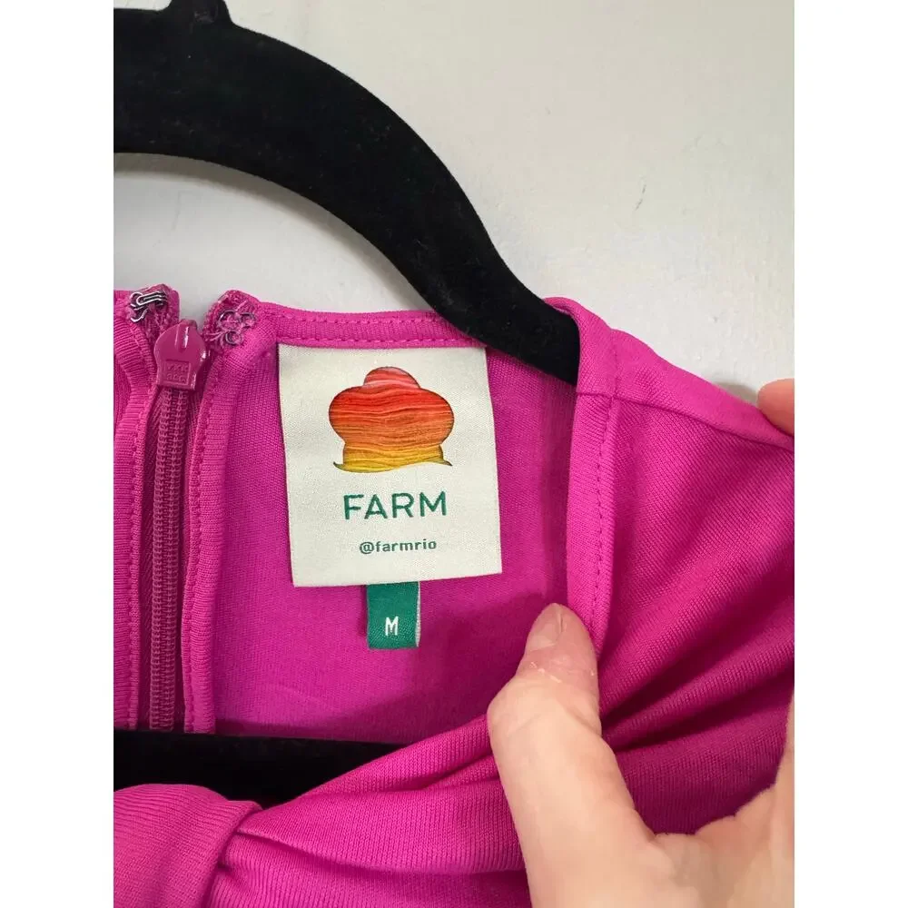NWOT FARM Rio Long Sleeve Bodysuit in Pink SZ M_4